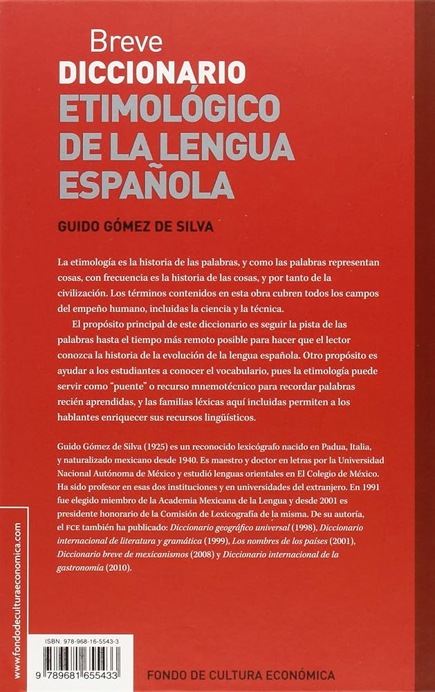 スペイン語語源辞典 = Diccionario etimológico de … Amazon.com: Breve diccionario etimológico de la lengua